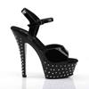 Pleaser - STARDUST609 Sandaal met enkelband, Paaldans schoenen - Paaldans schoenen - Zwart Product image